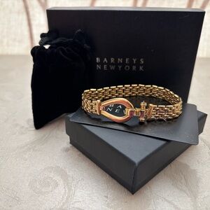 🆕 Barneys NY Panther Link Horsebit Bangle 😍